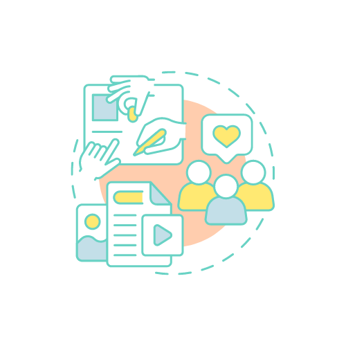 Content strategy development icon