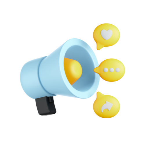 Social media management and marketing icon