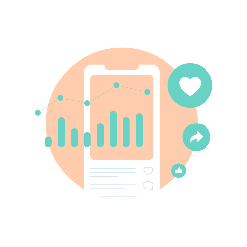 Social media monitoring icon