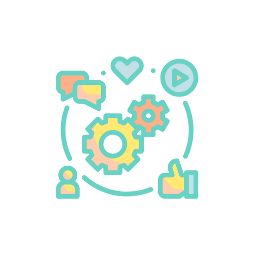 Social media strategy icon